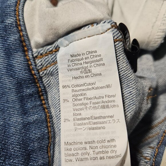 Madewell 10 in High Rise Skinny Jeans Womens Sz 25 Button Fly Medium Wash Denim - Picture 8 of 8